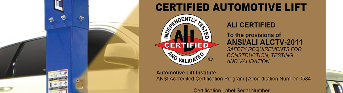 Vehicle Lift Certification Program | Auto Lift Institute - Automotive